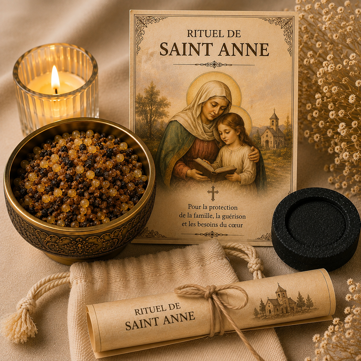 Coffret rituel Sainte Anne protection famille foyer