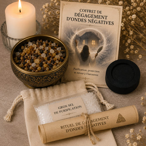 Coffret rituel dégagement ondes négatives purification