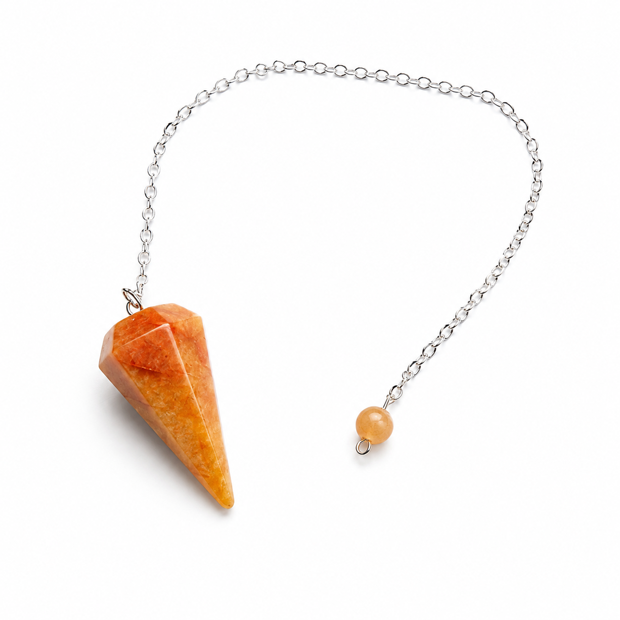 Pendule divination Aventurine Orange
