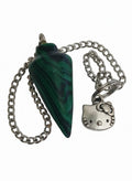 Pendule polygone malachite