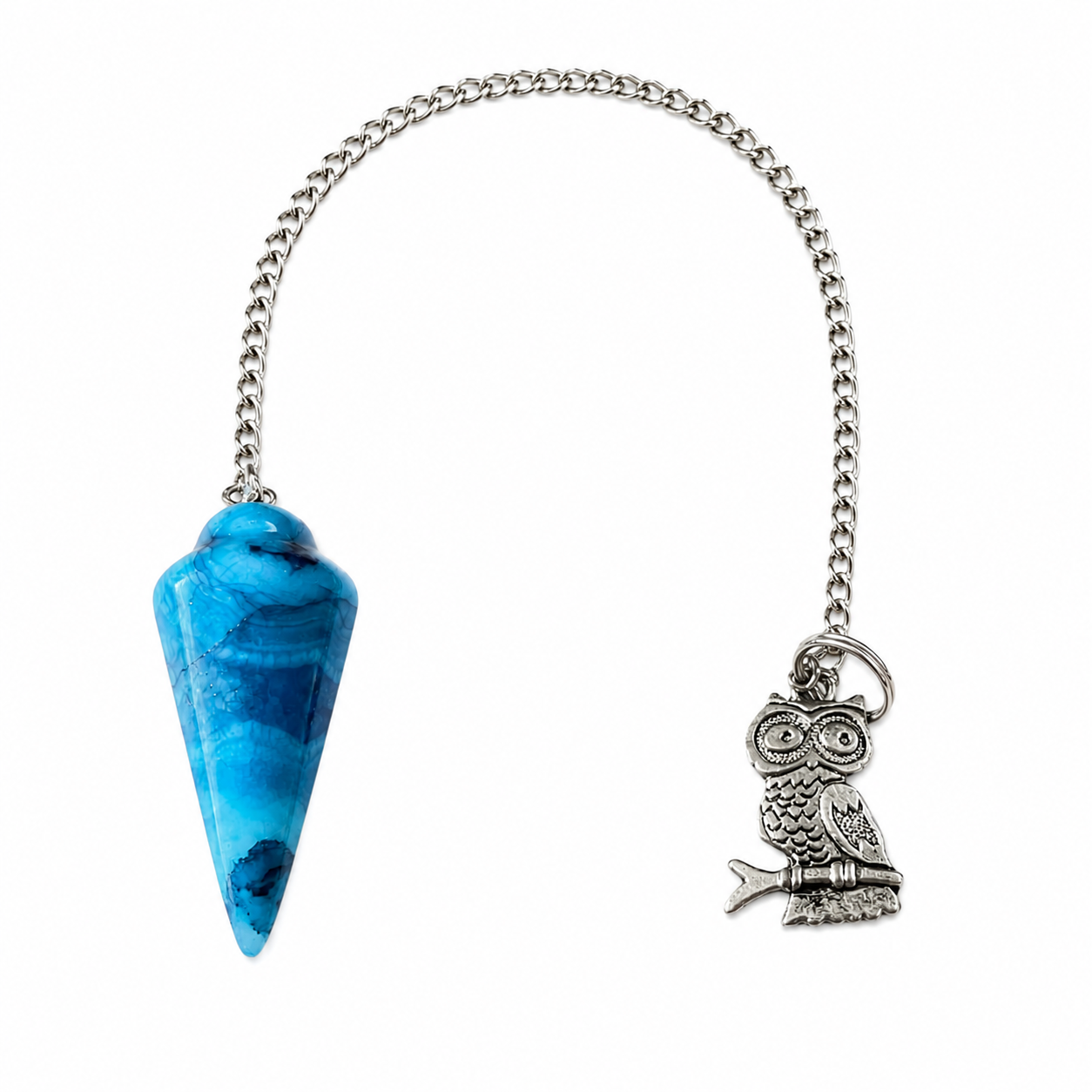 Pendule polygone turquoise